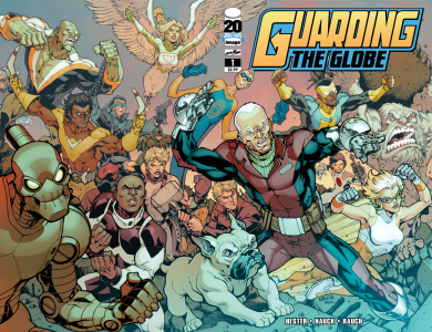 Illustration for article titled Reviews of recent superhero comics include Happy!, Guarding The Globe, and Ghost